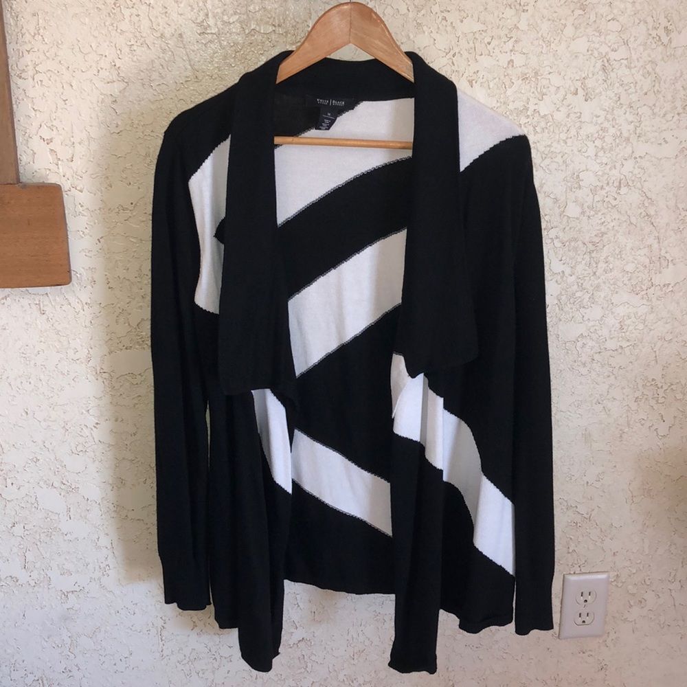 White House Black Market Drape Front Cardigan